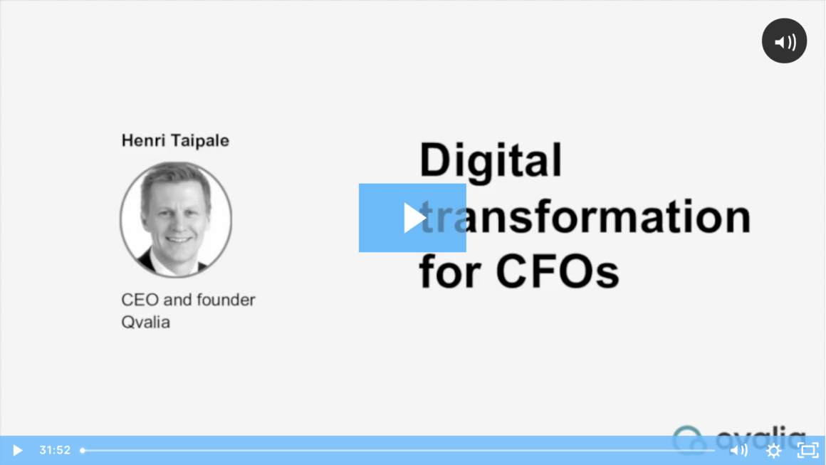 Webinar om digital transformation för CFO:er och ekonomichefer.
