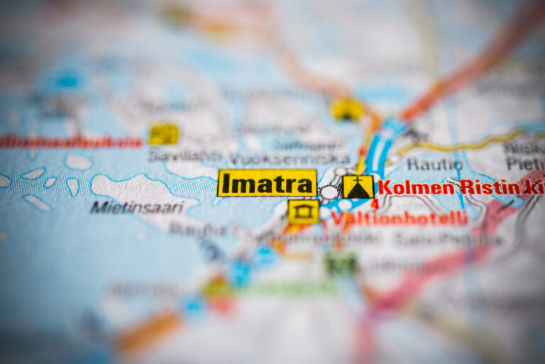 Karta över Imatra, Finland