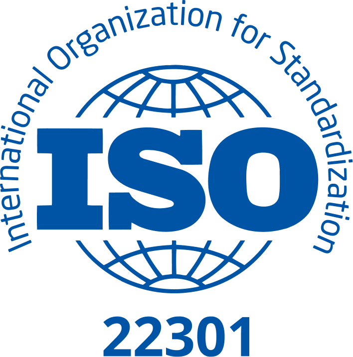 ISO 22301:2019 certified