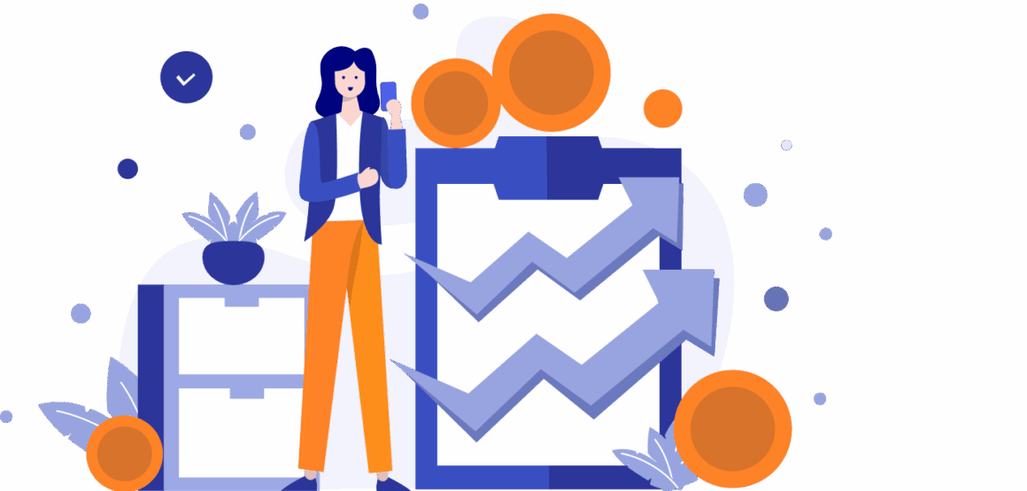 Illustration av B2B-betalningsrelationer mellan företag